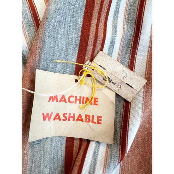 70s Burnt Orange Stripe Tunic Set - Picture 13 of 16